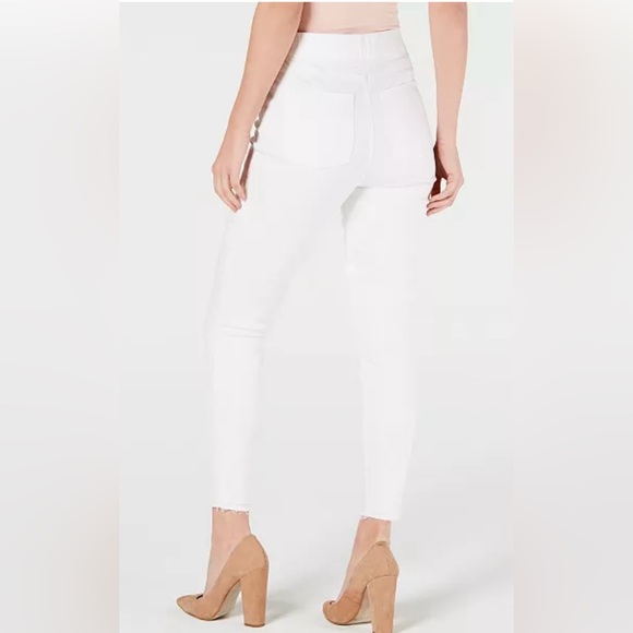 Spanx Large Distressed White Skinny Jeans - Picture 2 of 11